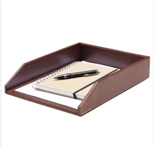 🗂️ PU Leather Desk Organizer – Elevate Your Workspace Elegantly - Image 2