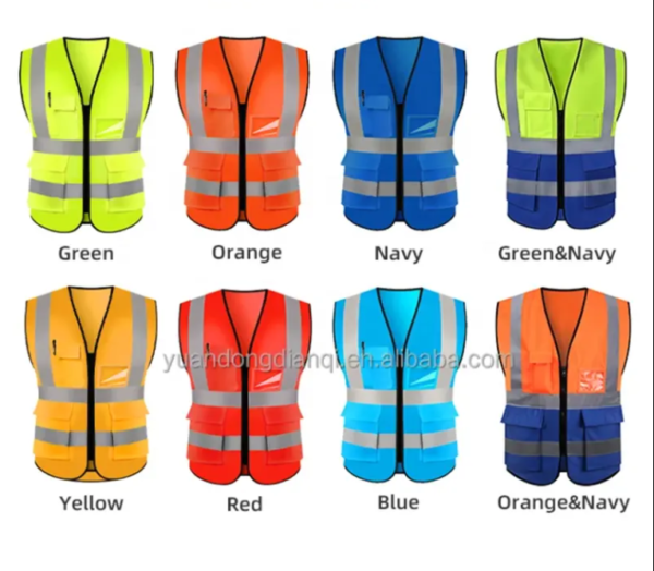 #SafetyVest #HighVisibilityGear #ReflectiveVest #ConstructionGear #WorkSafety #RoadworkEquipment #HiVisApparel #PPEGear