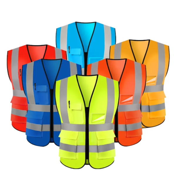 #SafetyVest #HighVisibilityGear #ReflectiveVest #ConstructionGear #WorkSafety #RoadworkEquipment #HiVisApparel #PPEGear