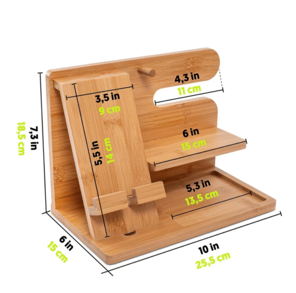 #BambooChargingStand #EcoFriendlyOrganizer #CustomLogoGift #DeskAccessories #ChargingDock #SustainableGifts #WoodenStand #BrandedMerchandise #CorporateGifts