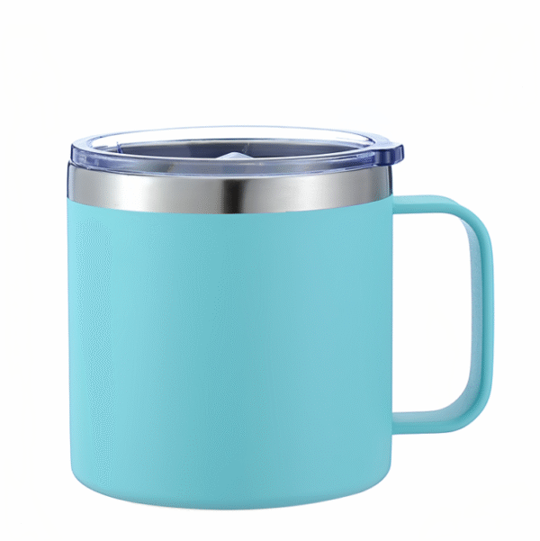 #TravelMug #ReusableTumbler #StainlessSteelMug #CoffeeOnTheGo #EcoFriendlyDrinkware #InsulatedMug #CorporateGift #CustomLogoMug #14ozTumbler #PowderCoatedMug #OfficeMug #DoubleWallMug